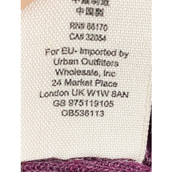 Free People We The Free Lover Split‎ Back Ribbed Turtleneck Sweater, Plum - S - Picture 9 of 9